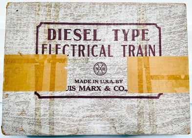 Marx Postwar O Gauge Outfit No. 8410 Monon Diesel Freight Set Boxed