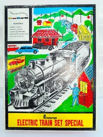 Marx Postwar O Gauge Outfit No. 9801 Penneys 490 Locomotive Freight Set Boxed