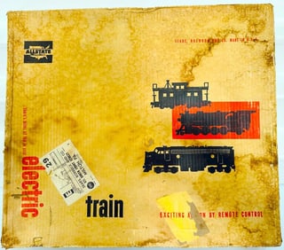Marx Postwar O Gauge Outfit No. 9624 Allstate 490 Locomotive Freight Set Boxed