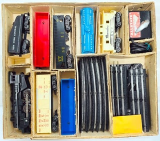 Marx Postwar O Gauge Outfit No. 9624 Allstate 490 Locomotive Freight Set Boxed
