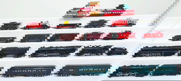 American Flyer Postwar S Gauge 320 New York Central Locomotive and Tender/K335 Locomotive/ 21004 PRR