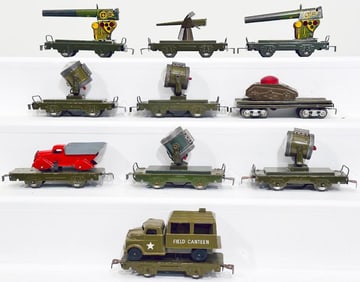 Marx Prewar and Postwar O Gauge Army Freight Cars