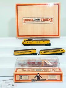Lionel Modern O Gauge Union Pacific yellow and brown Streamliner Passenger Set with PS 2.0 Boxed