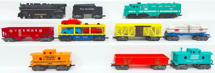 Marx Postwar O Gauge 502750 Champion Set and 41850 Mohawk Set
