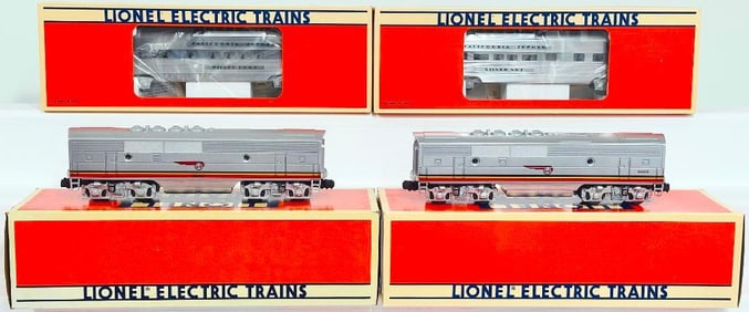 Lionel Modern O Gauge Santa Fe B Unit/Santa Fe Nonpowered F - 3 B Unit/California Zephyr Vista Dome 