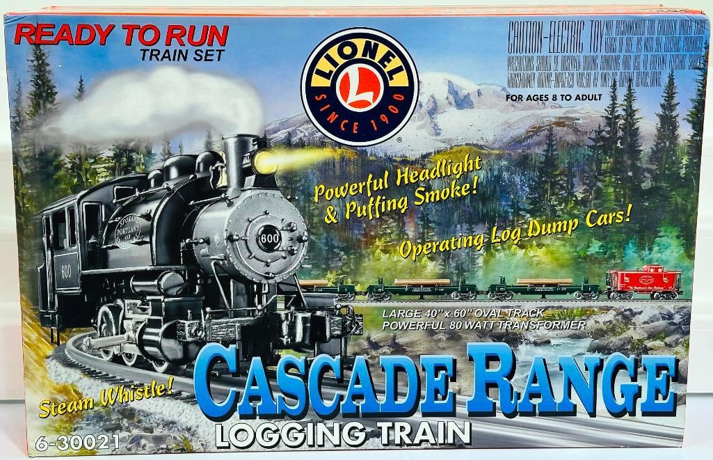 Lionel Modern O Gauge Cascade Range Logging Train and Thirteen (13) Assorted Freight Cars (1 of 13)
