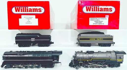 Williams Modern O Gauge Berkshire 2 – 8 – 4 with Digital Whistle and Bell and Western Pacific GS