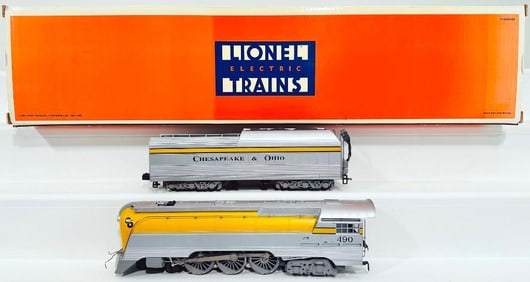 Lionel Modern O Gauge C&O Semi-Scale Streamline Hudson Locomotive and Tender Boxed