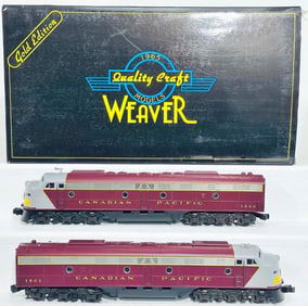 Quality Craft Weaver Modern O Gauge Canadian Pacific EMD E – 8 A-A Diesel Units PS – 1 Boxed