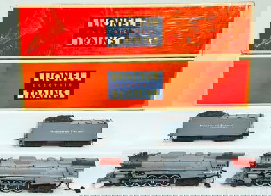 Lionel Modern O Gauge Northern Pacific 4 – 8 – 4 Northern Locomotive and Tender Boxed X2
