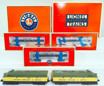 Lionel Modern O Gauge Spokane Portland and Seattle A – A Diesel Units and Lionel Lines Passeng