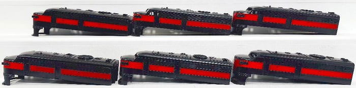 Lionel Postwar O Gauge 2041 Rock Island unmarked Diesel Alco Shell from 1969 X6