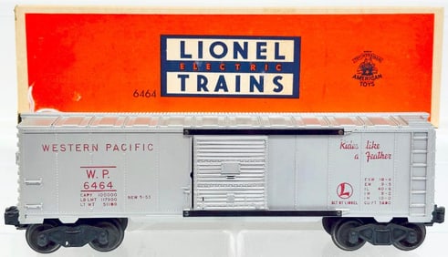 Lionel Postwar O Gauge 6464 - 1 Western Pacific Box Car with Red Lettering 
