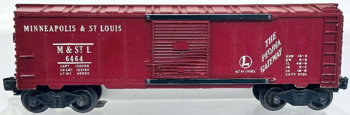 Lionel Postwar O Gauge Minneapolis and St. Louis 6464 - 50 Box Car from 1953