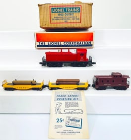Lionel Postwar O Gauge Outfit No.1525 600 Missouri–Kansas –Texas Diesel Switcher Set fro