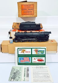 Lot 120 Lionel Postwar O Gauge 773 Hudson Steam Locomotive/2426W Coal Tender/773 LTS Master Carton