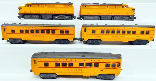 Lionel Postwar O Gauge 2023 Union Pacific Anniversary Passenger Set