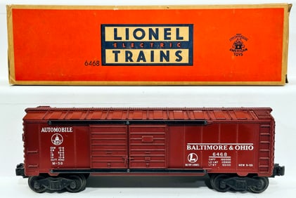 Lionel Postwar O Gauge 6468 Baltimore & Ohio tuscan Automobile Car Boxed