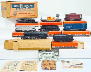 Lionel Postwar O Gauge Outfit No. 2221WS 646 Freight Set Boxed from 1954