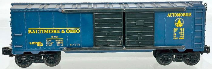 Lionel Modern O Gauge 9701 Baltimore and Ohio Automobile Car