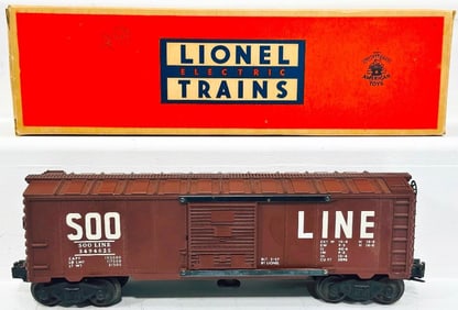 Lionel Postwar O Gauge 3494 - 625 Soo Line Operating Box Car Boxed