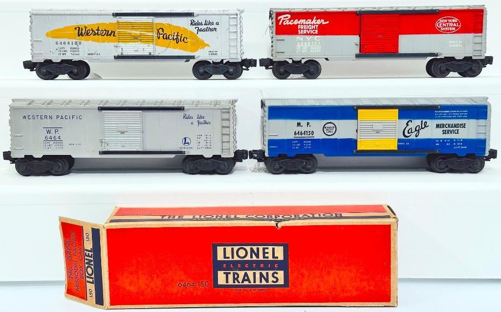 Lionel Postwar O Gauge Four (4) Assorted 6464 Box Cars (1 of 8)