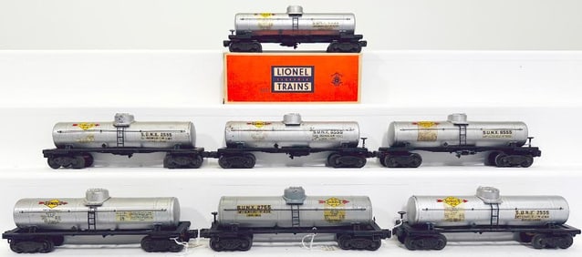 Lionel Postwar O Gauge 2555 Tank Car X2/6555 Tank Car X3/2755/2955