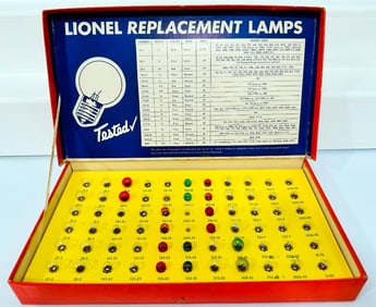 Lionel Postwar O Gauge 122 Lamp Assortment Boxed