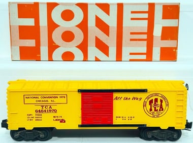 Lionel Postwar O Gauge TCA 1970 6464 - 1970 Convention Car Boxed