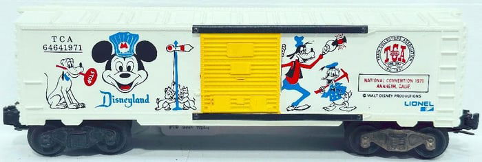 Lionel Postwar O Gauge TCA 1971 6464 - 1971 Convention Mickey Mouse Box Car