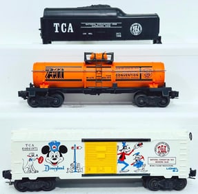 Lionel Postwar O Gauge 6464-1971 TCA 1971 Convention Box Car/6315-1972 TCA Pittsburg Convention Car