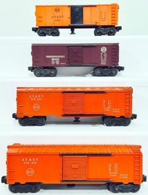 Lionel Postwar O Gauge 3484-25 Santa Fe Operating Box Car/3484-25 Santa Fe Box Car/3464 Santa Fe Car