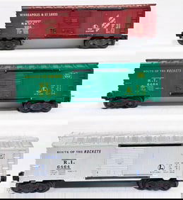 Lionel Postwar O Gauge 6464 blue letter Rock Island Box Car/6464 Rock Island Box Car/6464 Box Car