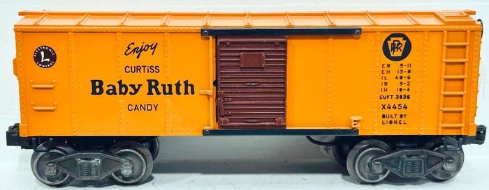 Lionel Postwar O Gauge 4454 Remote Control Baby Ruth Box Car