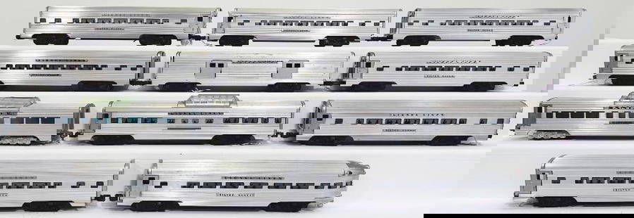 Lionel Postwar O Gauge Ten Assorted Aluminum Passenger Cars, Including 2530 Large Door Baggage Car: Lionel Postwar O Gauge Eleven (10) Assorted Aluminum Passenger Cars, in C6 to C7 overall condition. This is a General Condition Lot, meaning we have not graded or examined every item in the Lot so the