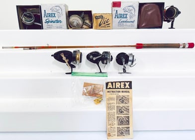Lionel Postwar Airex Fishing Gear and Fishing Pole