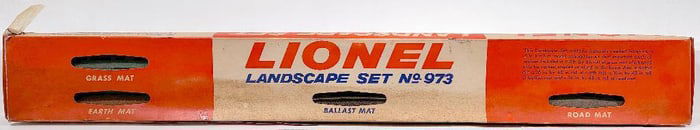 Lionel Postwar O Gauge 973 Landscape Set Ballast and Earth Mat