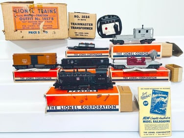 Lionel Postwar O Gauge Outfit No. 1457B from 1950 Boxed