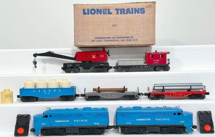 Lionel Postwar O Gauge Outfit No. 1575 Missouri Pacific Alco Freight Set Boxed