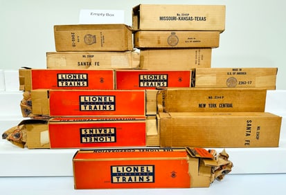 Lionel Postwar O Gauge Assorted Original Boxes