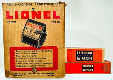 Lionel Postwar O Gauge Type ZW Transformer Packing Box/6424 Original/Lionel Prewar 1700 Original Box