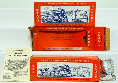 Lionel Postwar O Gauge 6501-3470-3830 Original Boxes Only