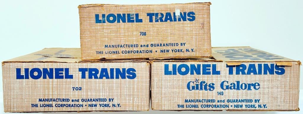 Lionel Postwar O Gauge Outfit No. 700/ Outfit No. 149/ Outfit No. 702 original Set Boxes only (1 of 5)