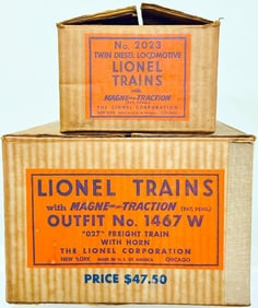 Lionel Postwar O Gauge Outfit No. 1467W UP 2023 Alco Freight Set and 2023 Master Carton Only