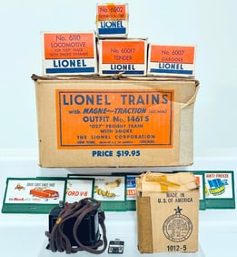 Lionel Postwar O Gauge Outfit No. 1461S original Set Box only 6110 Freight Set