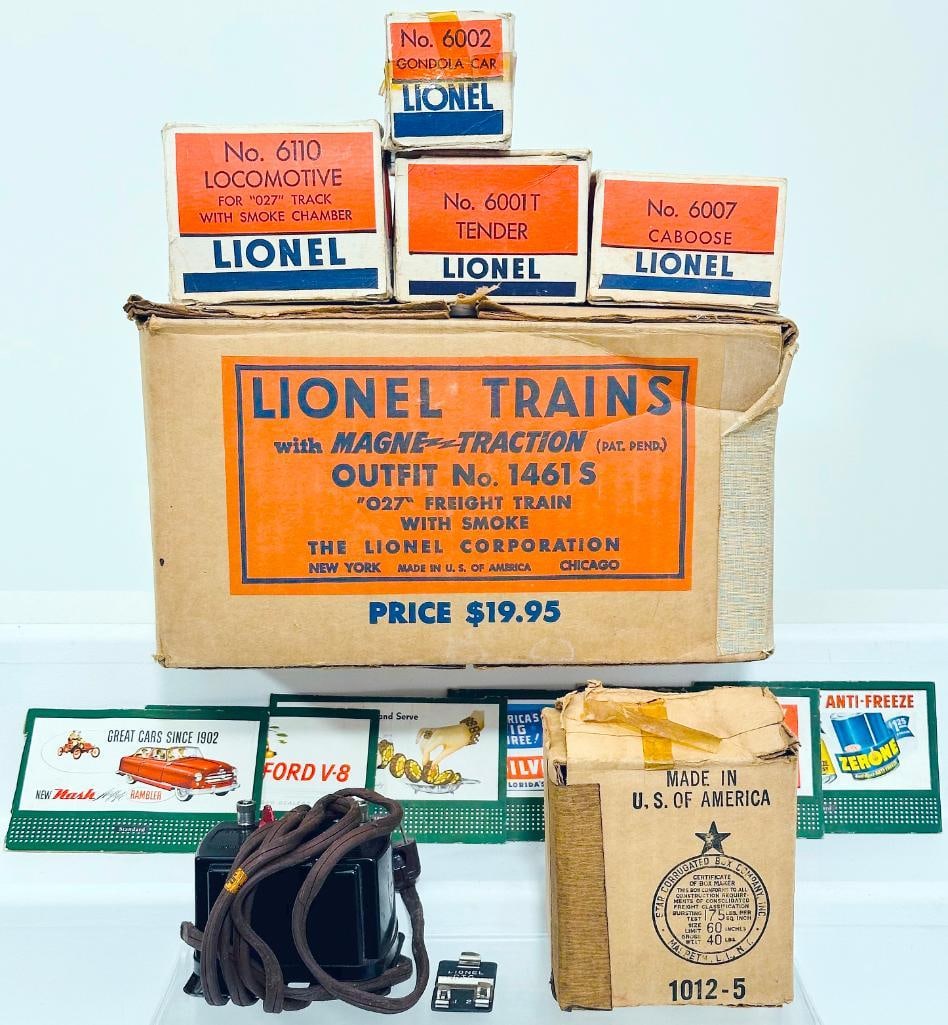 Lionel Postwar O Gauge Outfit No. 1461S original Set Box only 6110 Freight Set (1 of 6)