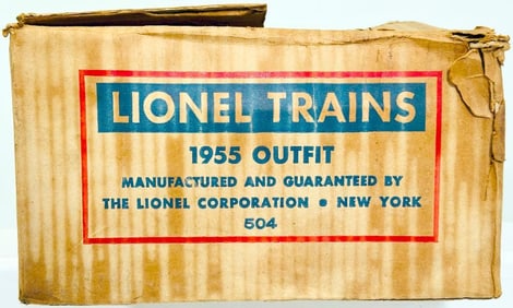 Lionel Postwar O Gauge Outfit No. 504 original Set Box only - 2037 Freight Set