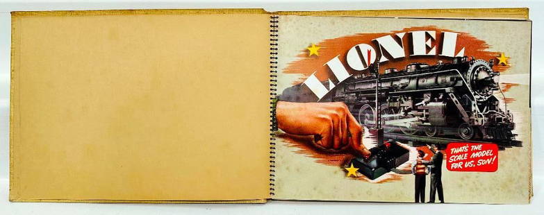 Lionel Prewar 1940 Type III Original Spiral Bound Catalog: Lionel Prewar 1940 Type III Original Spiral Bound Catalog, showing light wear. This is a scarce catalog spiral bound variation from 1940.