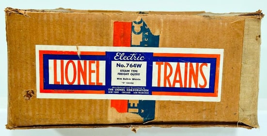 Lionel Prewar O Gauge Outfit No. 764W Original Set Box Only