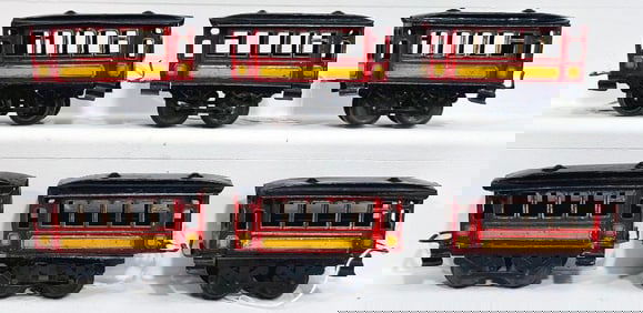 Issmayer Prewar O Gauge Six (6) Assorted Passenger Cars